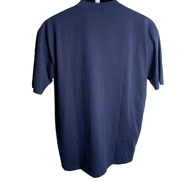 Vintage 90s Myrtle Beach Crewneck T Shirt XL Blue Single Stitch Short Sleeves - Picture 4 of 6